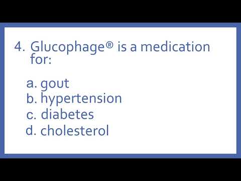 Top 200 Drugs Practice Test Question - Glucophage is a medication for:
