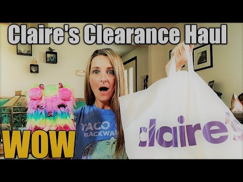 Claire's Clearance Haul  AMAZING Savings* $12 vs $115 WOW