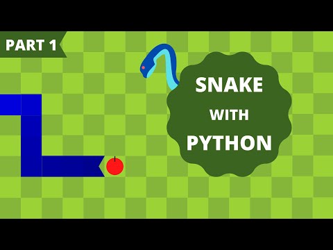 Snake Using Python and Pygame (Part 1) | Creating the Background, Snake and Apple