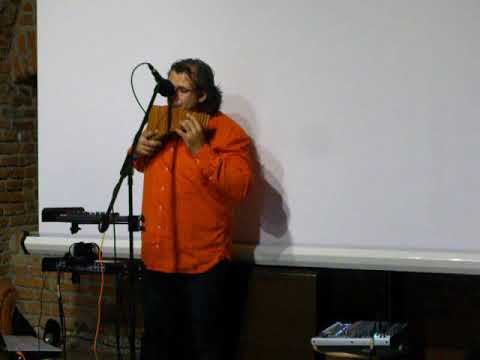 Moment muzical în timpul expoziției, „3 Artiști - 3 Compas”, Mădălin Luca