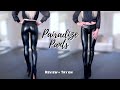 Worth The Money Black Shiny Faux Leather Pants By PAIRADIZE Honest Review Try On