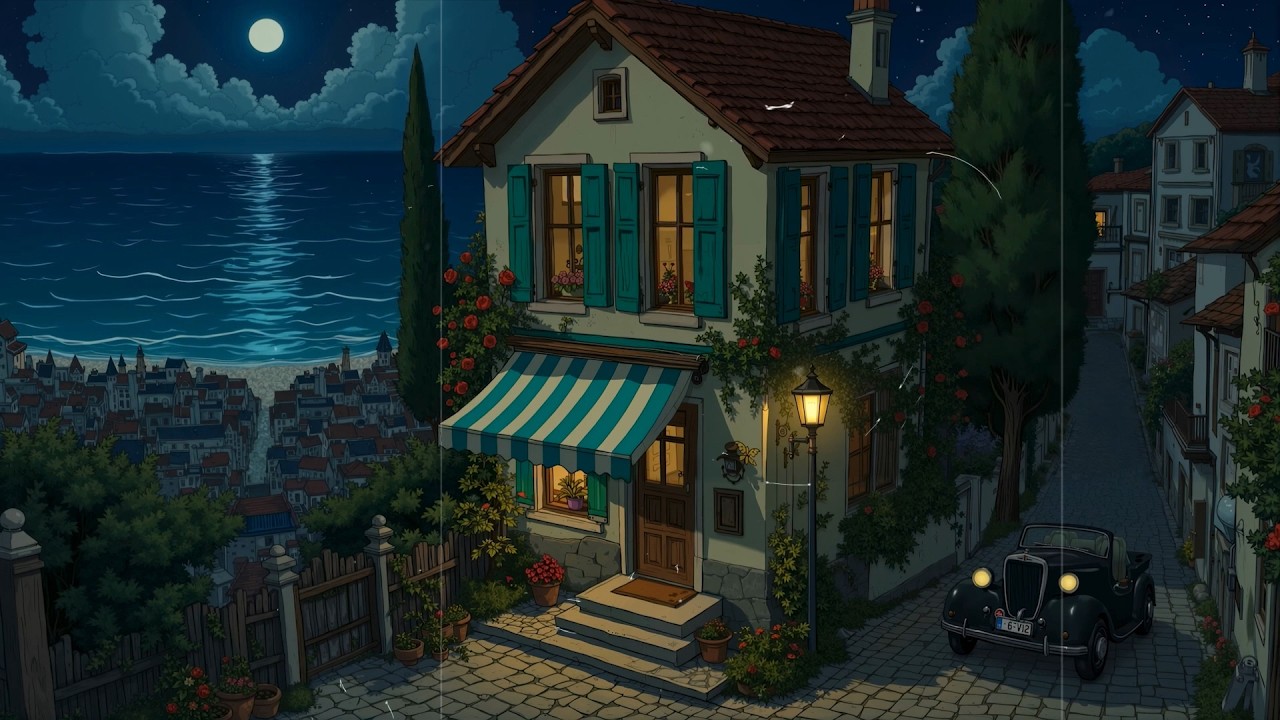 1920s Midnight Coast Ambience - Ultimate Old Jazz Classics & Retro Jazz Mix