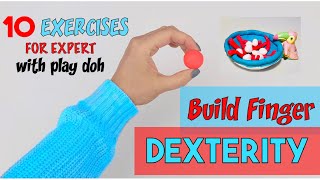 DEXTERITY & PRECISION 10 Playdough Finger Exercises l Occupational Therapy l Teletherapy Warm ups