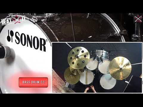 Демонстрация звучания ударной установки Sonor AQ2 Stage Set