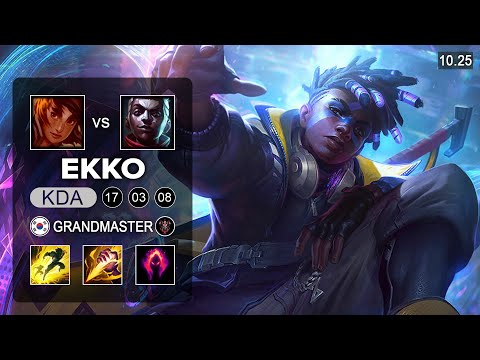Peanut Ekko Jungle vs Taliyah - KR Grandmaster Patch 10.25