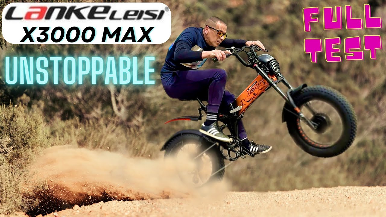 LANKELEISI X3000 MAX Review I Range I Battery I Ride Speed test I 2000W Dual Motor Foldable E-Bike