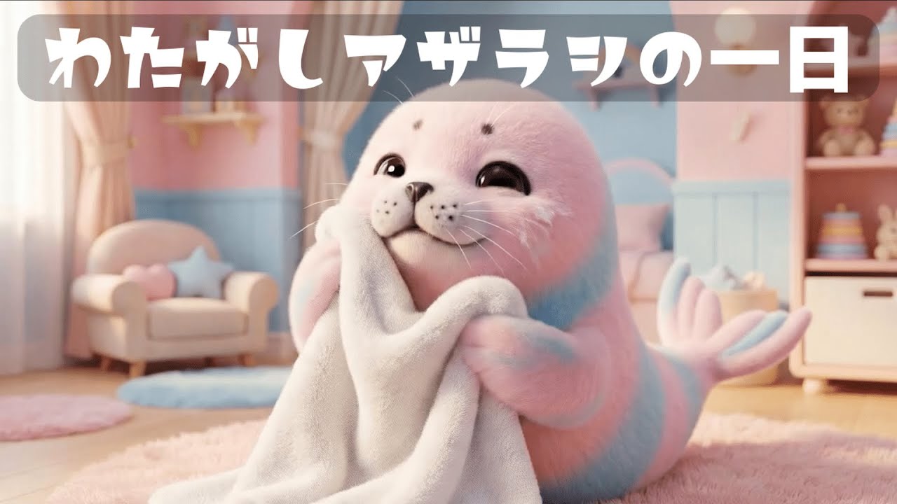 わたがしアザラシの一日🦭