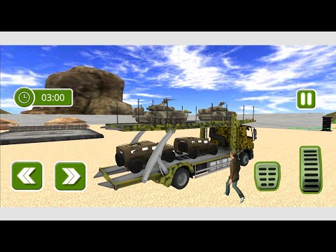 Army Car Transporter 2019 Airplane Pilot Games - Transport Tank Cars To War Sites | Android Gameplay