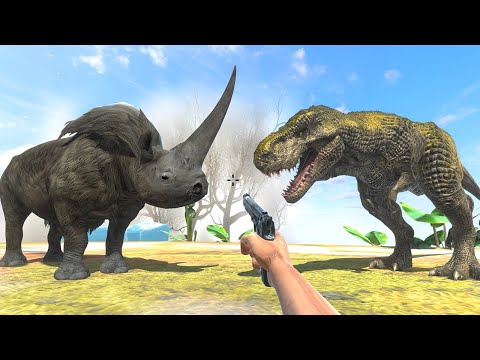 Prehistoric Mammals | I Finding and Hunting Woolly Rhino - Animal Revolt Battle Simulator