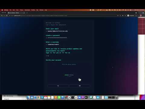 Example Video on How-To Sign Up on GitHub.com