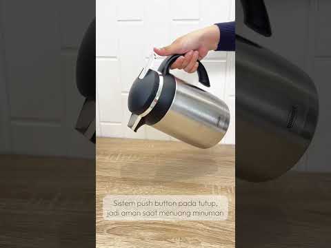Gambar Culinart Teko Vacuum Flask Stainless Steel 1.9 Liter - Hitam