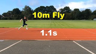 Sprint Training For 100m: 10m Fly In 1.1 Seconds x 2 (Speed Work @ 90-95% Of Max For Now)