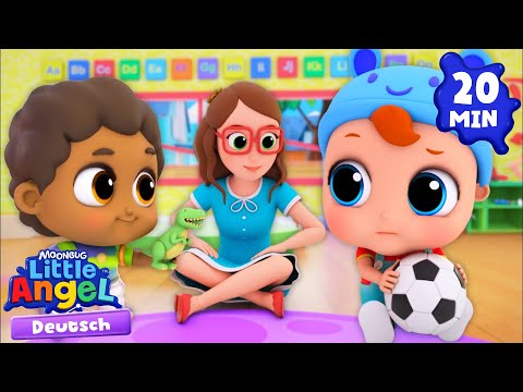 Teilen macht Freunde! ⚽ Kinderlieder mit Klein Joni | Little Angel Deutsch