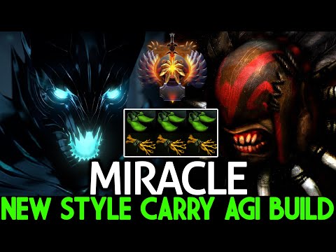 MIRACLE Trying New Style Carry Agi Build Crazy Power Dota 2