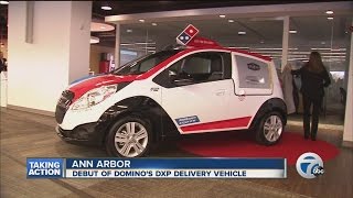 Dominos shows off new DXP delivery vehicle