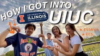 HOW I GOT INTO UIUC | INTERNATIONAL STUDENT, supplemental essays, ecs, stats...
