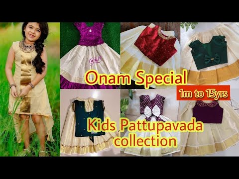 Lastest model🔥Onam special kids pattupavada /affordable price #kerala #kids #pattupavada #trending
