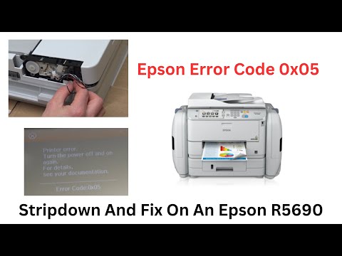 Epson Error Code 0x05 ADF Document Feeder Problem, jam symptom fault R5690 MFP photocopier
