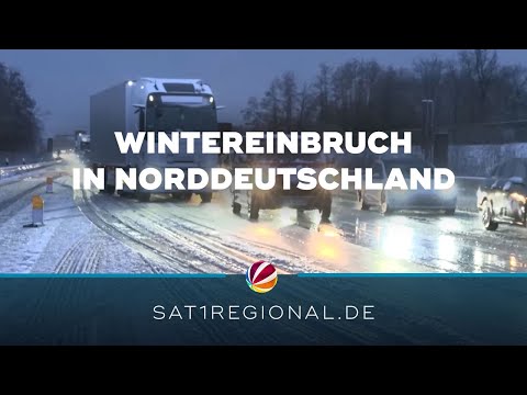 Wintereinbruch im Norden: Starker Schneefall in Hamburg