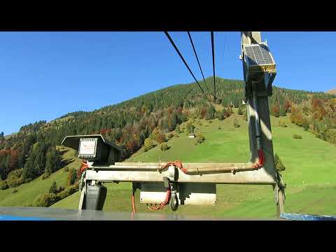 Luftseilbahn Oberrickenbach - Haldiwald Bergfahrt 2021 - cable car Switzerland téléphérique Suisse