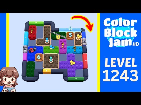 Color Block Jam Level 1243 Solution Walkthrough