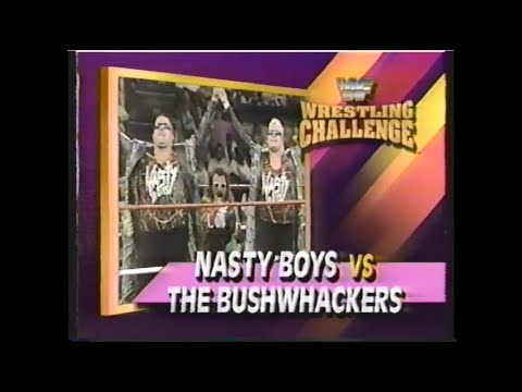 Bushwhackers vs Nasty Boys   Wrestling Challenge Aug 9th, 1992