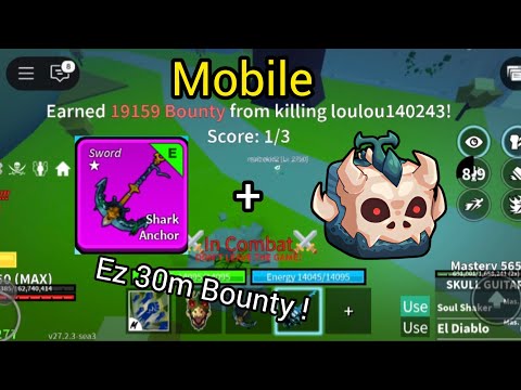 T-rex is Too Broken 💀 l Mobile 📱 l Blox Fruits Bounty Hunting 