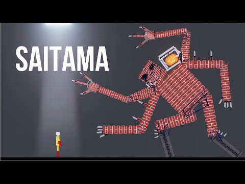 SAITAMA vs Two-Headed Brick Golem - People Playground 1.21.3
