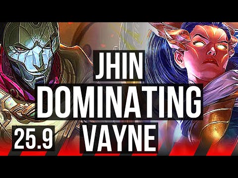 JHIN vs VAYNE (TOP) | 9/3/8, Dominating | EUW Master | 25.9