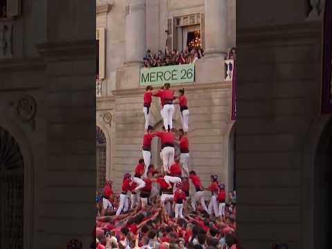 Human towers built for Barcelona’s ‘La Merce’ festival