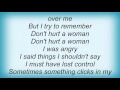 Lou Reed - Don't Hurt A Woman Lyrics