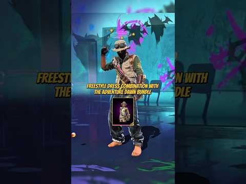 FREESTYLE 🇧🇷 DRESS COMBINATION 👑 WITH THE ADVENTURE DAWN BUNDLE 🔥 FREE FIRE 🔥