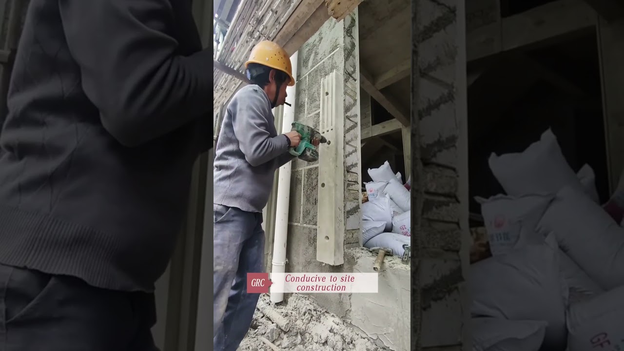 Source building materials manufacturers produce GRC exterior wall decorative components