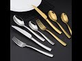 Customized Hammered Handle Stainless Steel Cutlery Set All Season Knife Fork Spoon Flatware