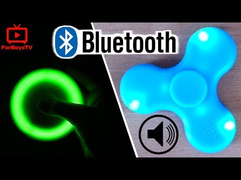 Музыкальный спиннер с Блютуз колонкой 🔉🎵 Fidget Spinner LED Bluetooth Speaker