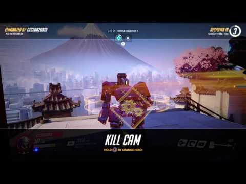 Overwatch MP: August 13, 2016 pt12 - More Bastion Turret Fun