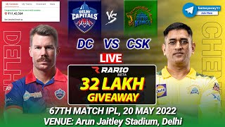 DC vs CSK Live Prediction | DC vs CSK Live Team | DC vs CSK Live