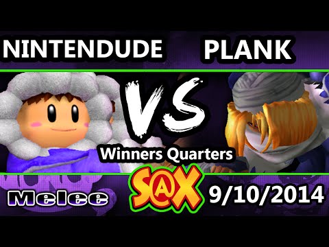 S@X - Nintendude (Ice Climbers) Vs. Plank (Sheik) SSBM Winners Quarters - Melee