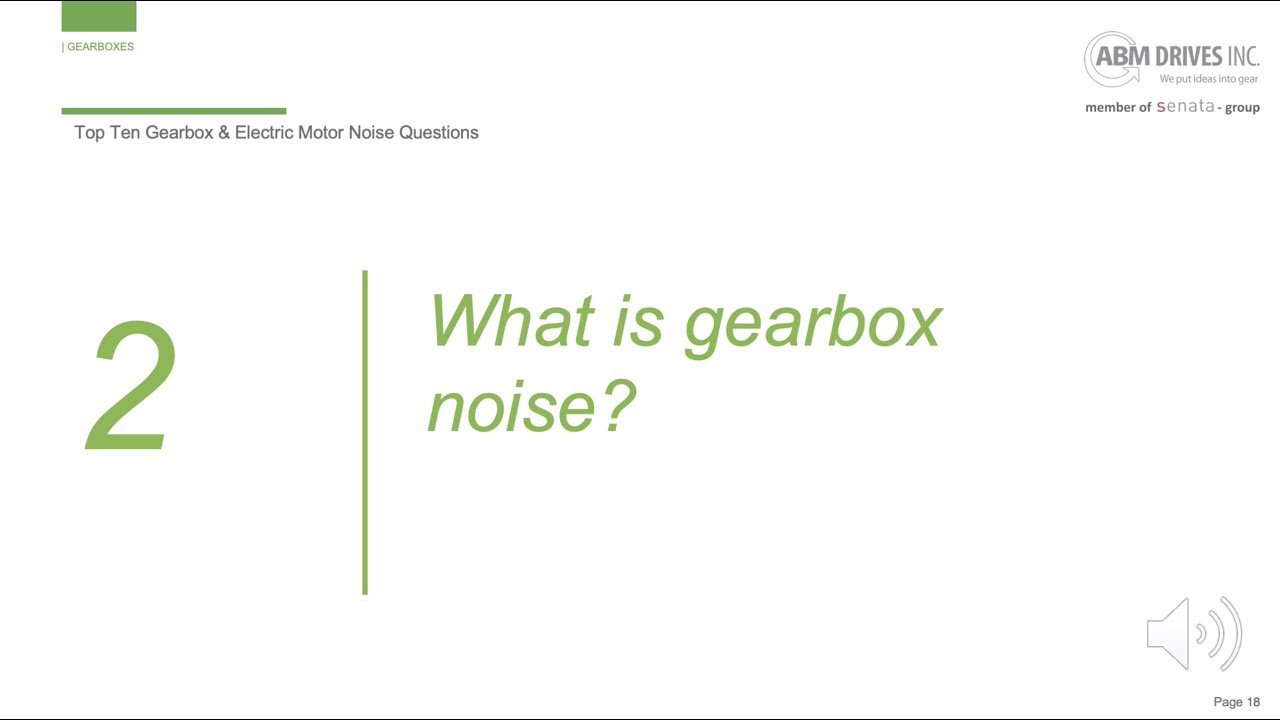 What is gearbox noise?