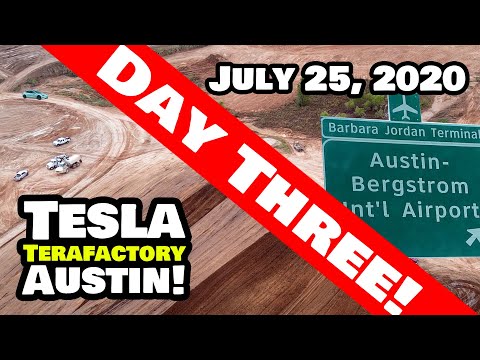 Tesla Gigafactory Austin 7/25/20 - Tesla Terafactory Austin Aerial 4K Footage - No Commentary