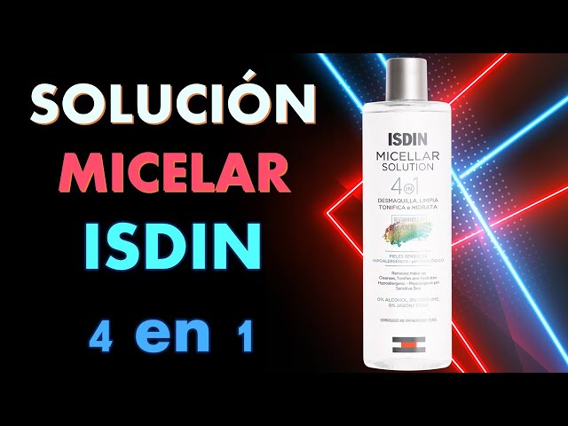 Vídeo relacionado con ISDIN Micellar Solution, Agua Micelar 4 en 1, Limpieza Suave para una Piel Hidratada y Tonificada, 400 ml