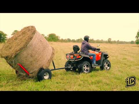 Ballenanhänger für Quad ATV, Heuballenanhänger 600 kg