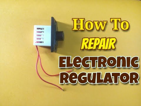How to repair electronic fan regulator switch