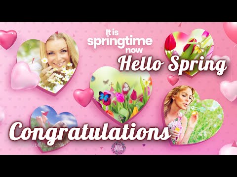 💐HELLO SPRING Congratulations! Best wishes to you!💐