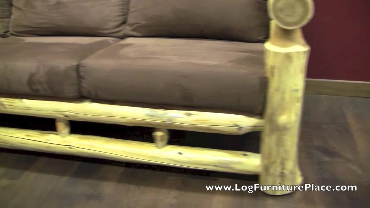 Cedar Lake Cabin Log Sofa | Rustic Couch