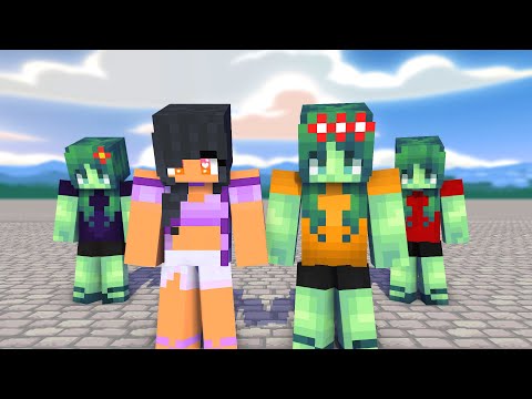 HERO TONIGHT MEME DANCE APHMAU AND ZOMBIE SISTERS  FAMILY - MINECRAFT ANIMATION