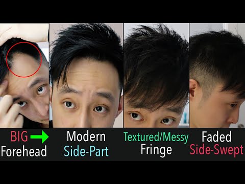 MY 3 Hairstyles for FINE Hair & BIG Forehead/RECEDING...