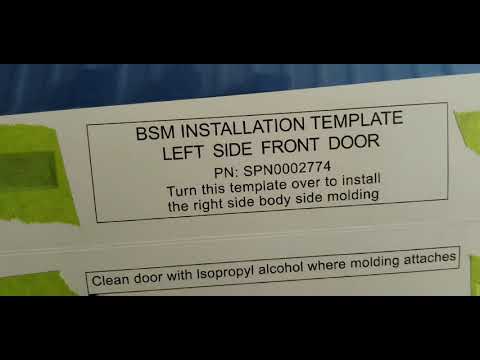 How to install body side moldings on 2019 Subaru crosstrek