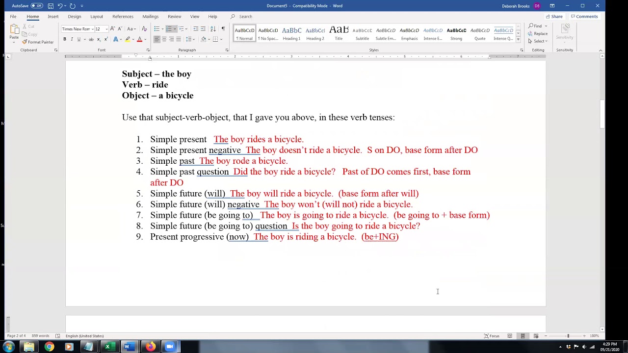 Grammar 2 Final Exam Review