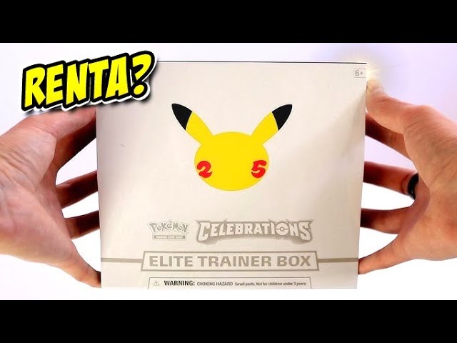 Vídeo relacionado con Pokemon Celebrations 25th Anniversary Celebration Elite Trainer Box Sleeves (Pack de 65)